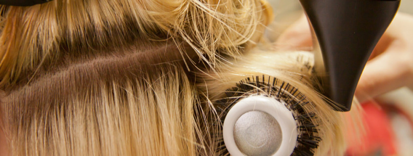 Haare föhnen
