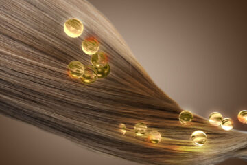 Haare mit glänzenden Vitamin Dragees